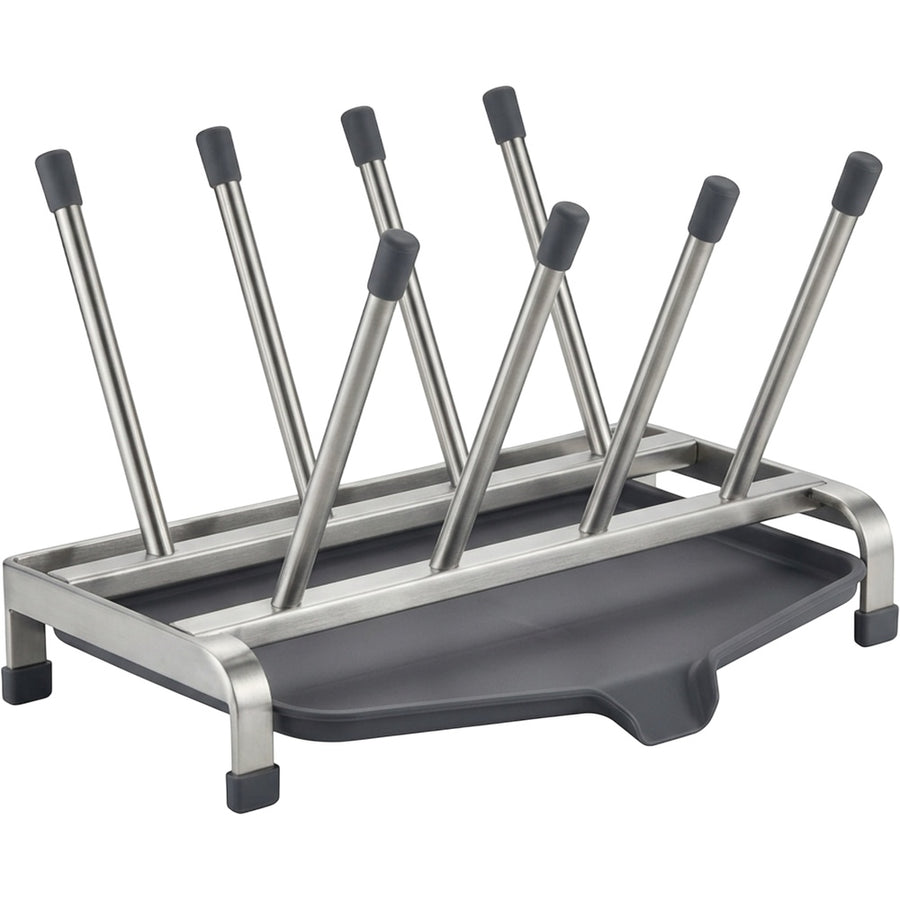 Mvnt Angled Cup Draining Rack with Sloped Board 38 cm Stainless Steel